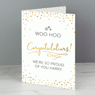 Personalised ‘Congratulations’ Card