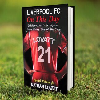 Personalised Liverpool FC On This Day Hardback Book  