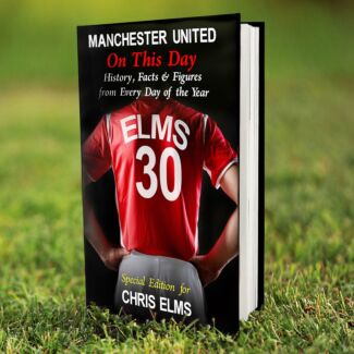 Personalised Manchester United On This Day Hardback Book