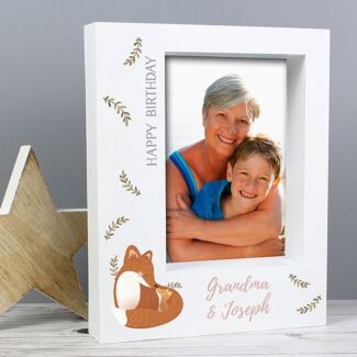 Personalised Mummy and Me Fox 5 x 7 Box Photo Frame