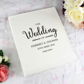 Personalised Rustic Wedding Traditional Album