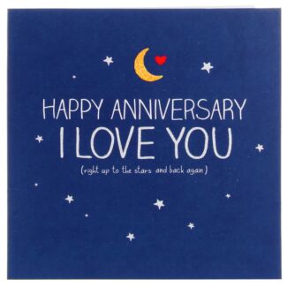 To The Stars & Back Anniversary Card