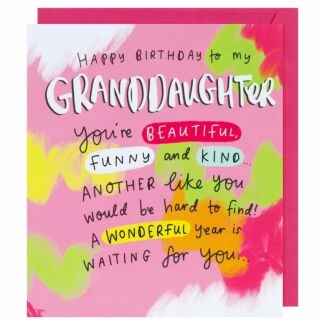 The Happy News Beautiful Funny Granddaughter Birthday Card
