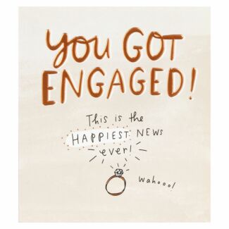 The Happy News Engagement Card