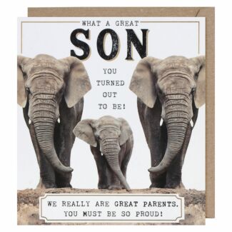 Funny Works Turned Out Great Son Birthday Card