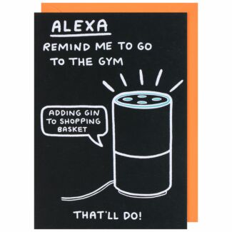 Cuckoo Alexa Gym/Gin Greetings Card