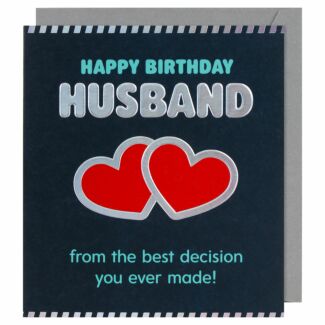 Fuzzy Duck Best Decision Ever Husband Birthday Card