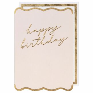 Elegant Script Birthday Card