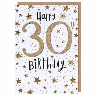 Bijou Stars 30th Birthday Card