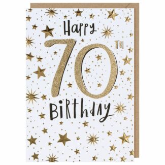 Bijou Stars 70th Birthday Card