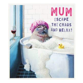 Mum ‘Escape The Chaos’ Birthday Card