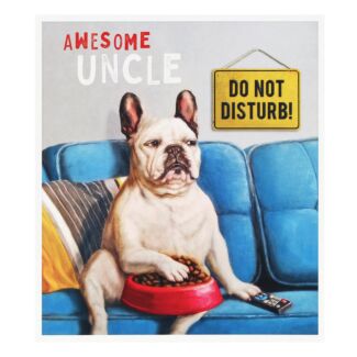 Uncle ‘Bulldog On Sofa’ Birthday Card