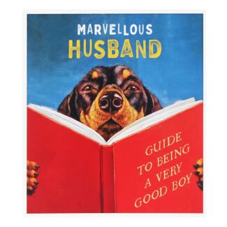 Husband ‘Dog Reading’ Birthday Card