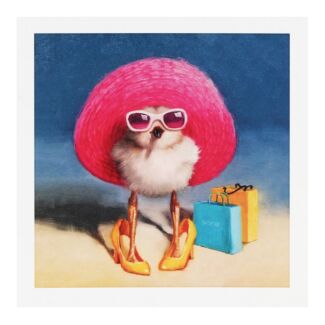 Chick Dressed in Hat Greetings Card