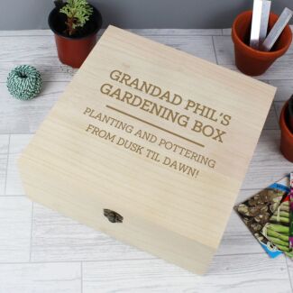 Personalised Large Wooden Keepsake Box