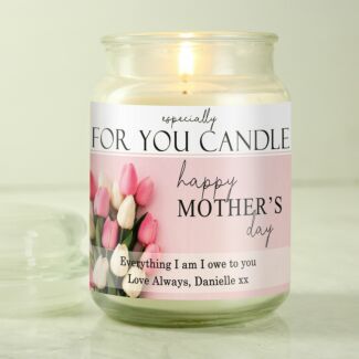 Personalised ‘Especially For You’ Mother’s Day Large Scented Jar Candle