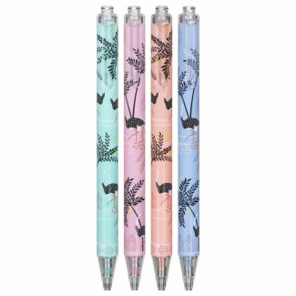 Ostrich & Palms Set of 4 Gel Pens