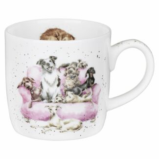 'Movie Night' Dogs Fine Bone China Mug