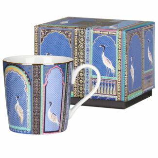 India Lattice Indigo Windows Boxed Mug