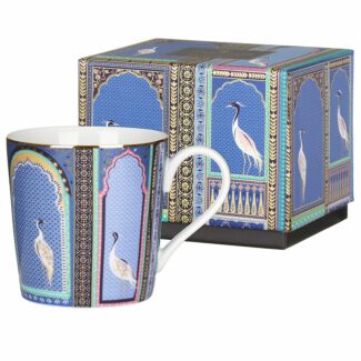 India Lattice Indigo Windows Mug