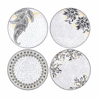 Artisanne Noir 8 inch Side Plate Set of 4