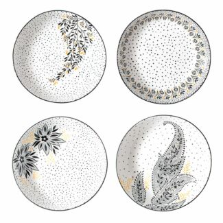 Artisanne Noir 8.5 Inch Pasta Bowl Set of 4