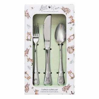 Little Wren Three Piece Stainless Steel Children's Cutlery Set