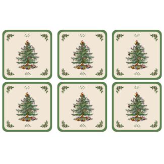 Christmas Tree Set of 6 Coasters