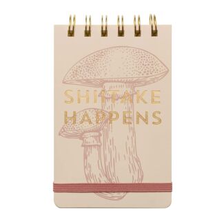 Vintage Sass ‘Shiitake Happens’ Small Spiral Notepad