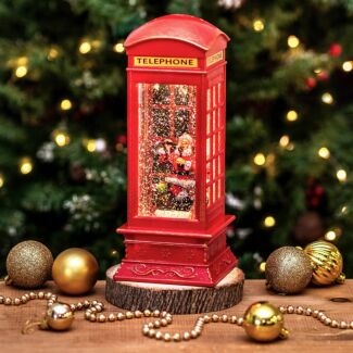 Santa LED Glitter Water Spinner