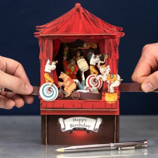 Circus Paper Theatre 3D Pop Up Birthday Card