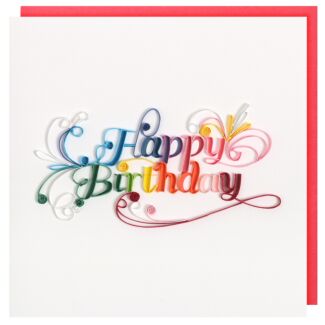 Quilling ‘Happy Birthday’ Card