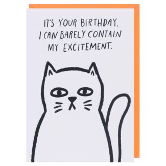 Cuckoo ‘Barely Contain My Excitement’ Birthday Card