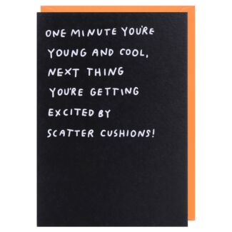 Cuckoo ‘Excited By Scatter Cushions’ Birthday Card