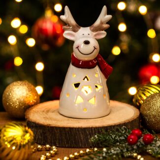 Ceramic Reindeer Tealight Holder
