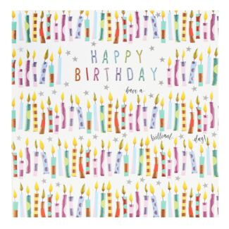 Rainbow Drops ‘Candles’ Birthday Card