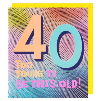 Ping 40th Birthday Card