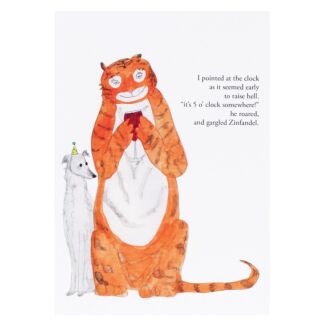 Zeppelinmoon ‘Tiger & Dog’ Greetings Card