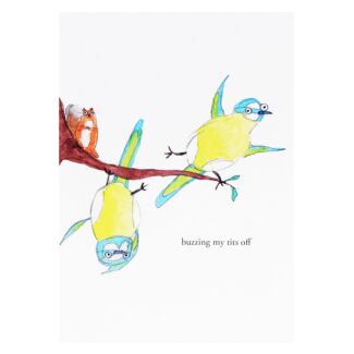 Zeppelinmoon ‘Buzzing Tits’ Greetings Card