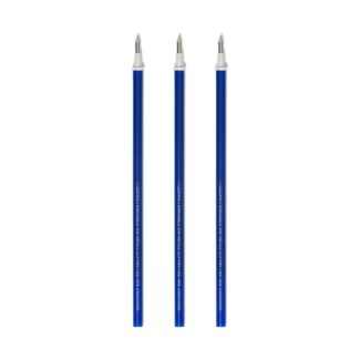 Set of 3 Blue Ink Erasable Gel Pen Refills