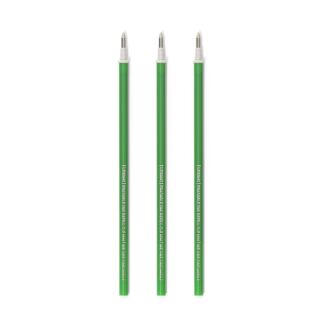 Set of 3 Green Ink Erasable Gel Pen Refills