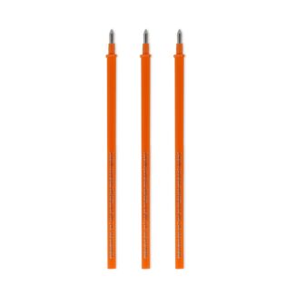 Set of 3 Orange Erasable Gel Pen Refills