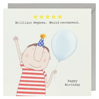 Five Star Nephew Birthday Card