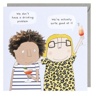 Drinking Problem Greetings Card