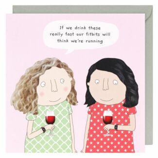 Drink Fast Greetings Card