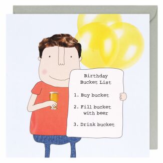 Bucket List Birthday Card