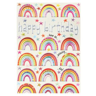 Rise & Shine ‘Rainbow and Stars’ Birthday Card