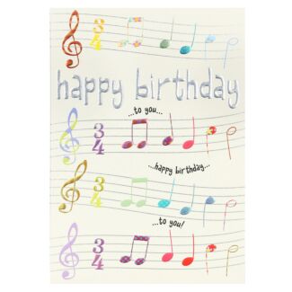 Rise & Shine ‘Music’ Birthday Card