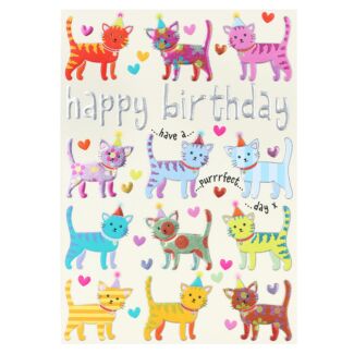 Rise & Shine Cats Birthday Card