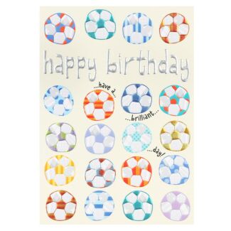 Rise & Shine Footballs Birthday Card